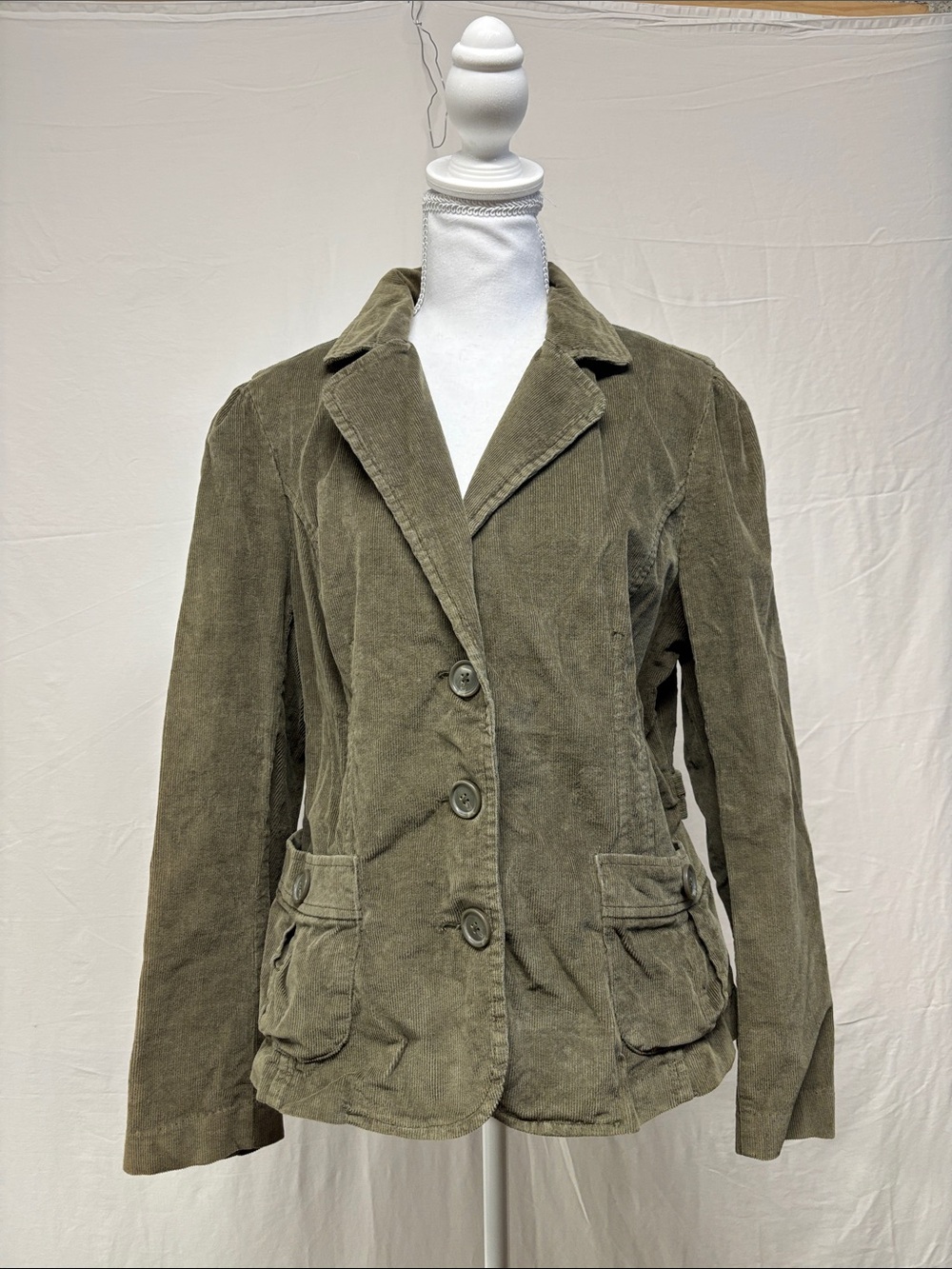 St. John's Bay Olive Green Corduroy Blazer